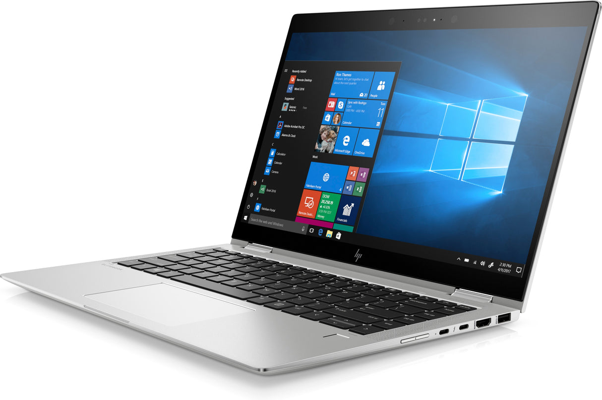 HP EliteBook x360 1040 G5 Intel® Core™ i5 i5-8250U Hybrid (2-in-1) 35.6 cm (14") Touchscreen Full HD 8 GB DDR4-SDRAM 256 GB SSD Wi-Fi 5 (802.11ac) Windows 10 Pro Black, Silver QWERTY