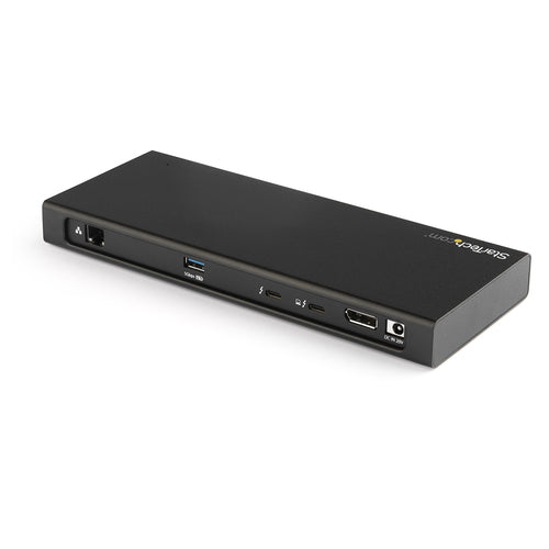 StarTech.com Thunderbolt 3 Dock - Dual Monitor 4K 60Hz TB3 Laptop Docking Station with DisplayPort - PCIe M.2 NVMe SSD Enclosure - 85W Power Delivery - SD 4.0, 10Gbps USB-C, 2 USB-A Hub - TAA