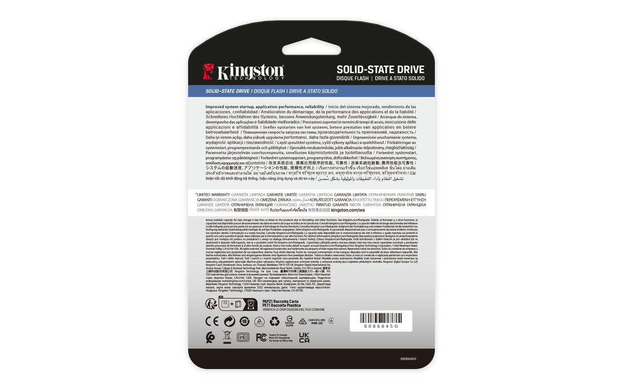 Kingston Technology 15.36TB DC3000ME U.2 PCIe 5.0 NVMe TCG Opal Enterprise SSD