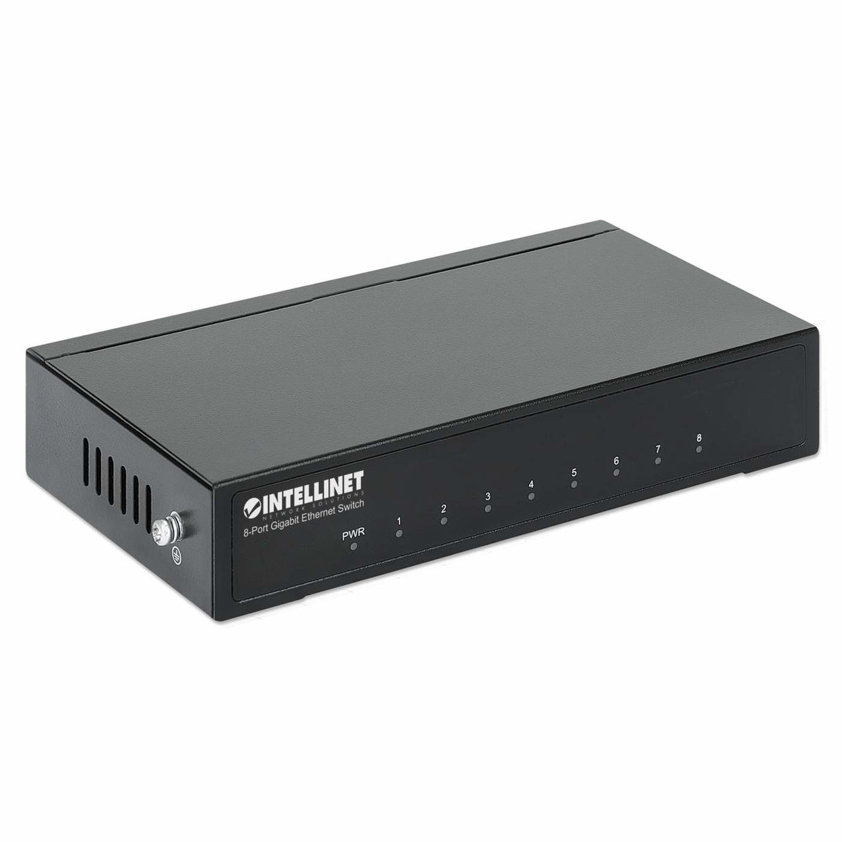 Intellinet 8-Port Gigabit Ethernet Switch, Desktop size, Metal Housing, IEEE 802.3az (Energy Efficient Ethernet)