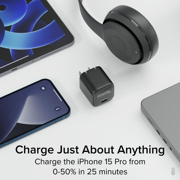 Plugable Technologies PS-30C1B mobile device charger Universal Black AC Fast charging Indoor