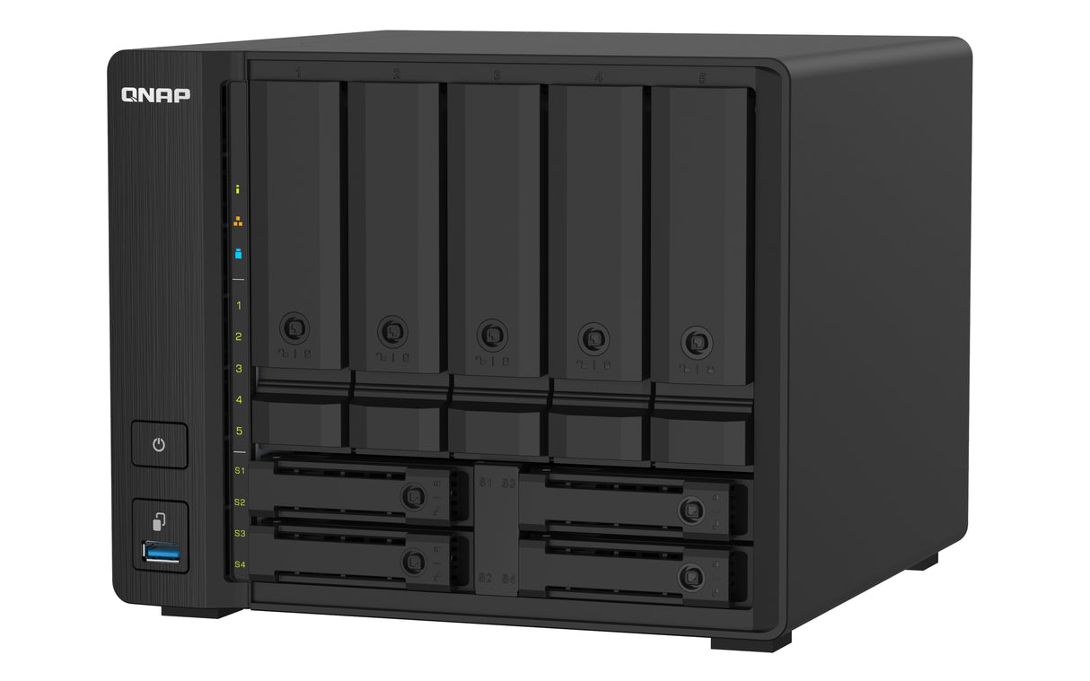 QNAP TS-932PX NAS Tower Annapurna Labs Alpine AL-324 4 GB DDR4 0 TB QNAP Turbo System Black