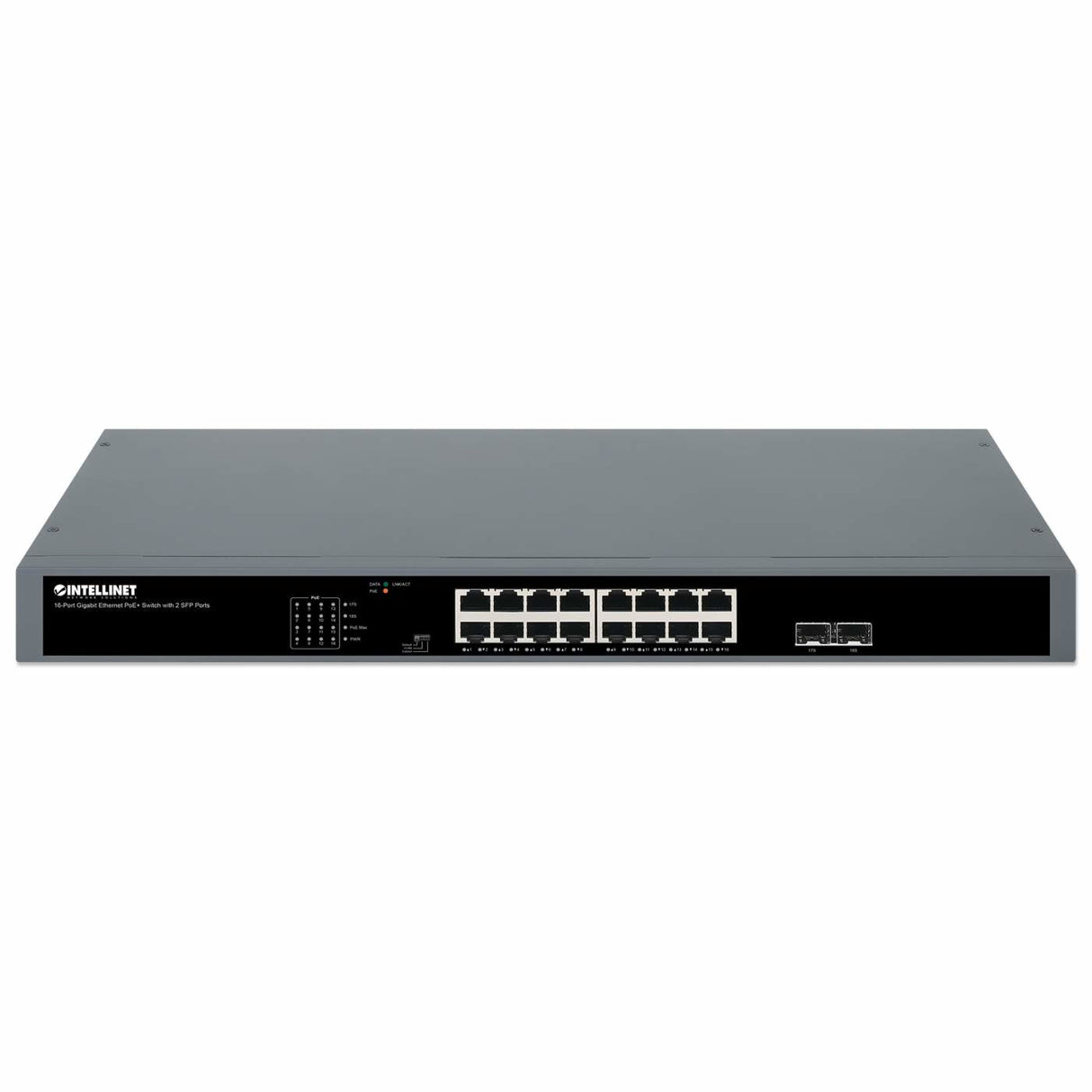 Intellinet 561983 network switch Unmanaged Gigabit Ethernet (10/100/1000) Power over Ethernet (PoE) 1U Black
