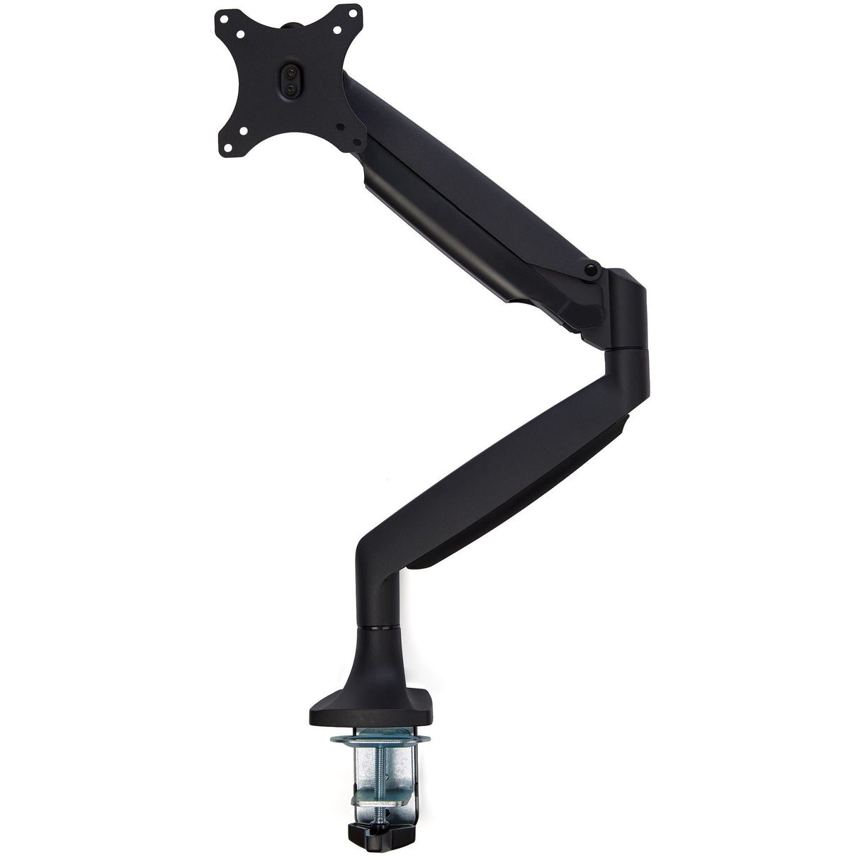 StarTech.com Desk Mount Monitor Arm - Heavy Duty Ergonomic VESA Monitor Arm - Single 32" (19.8lb/9kg) Display - Full Motion, Height Adjustable, Articulating - Aluminum - C-Clamp/Grommet- Black