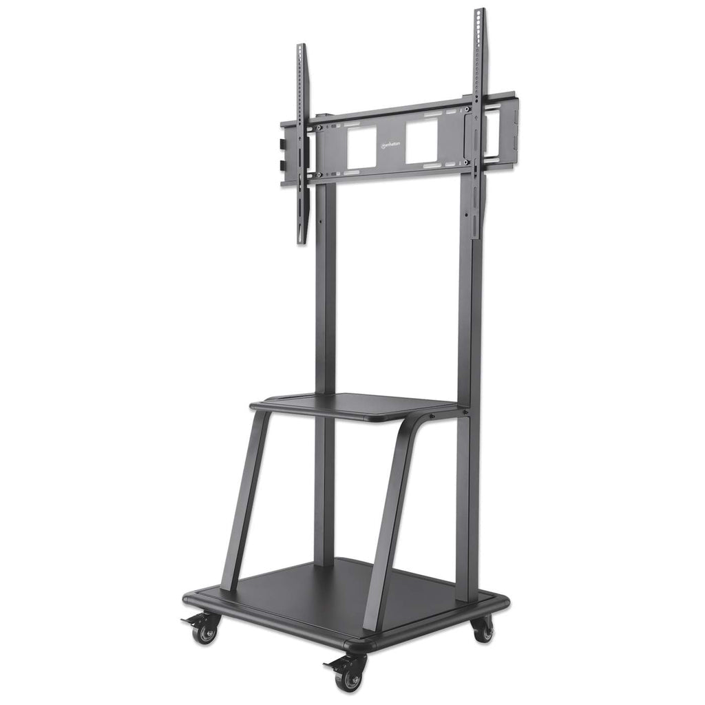 Manhattan Trolley Mount Stand for TV & Monitors, For screens 37" to 100", VESA compatibility: all between 200x200 to 800x600mm - check the dimensions of the four mounting holes on back of screen to ensure it fits, Max 150kg, Black, LFD, Stand...
