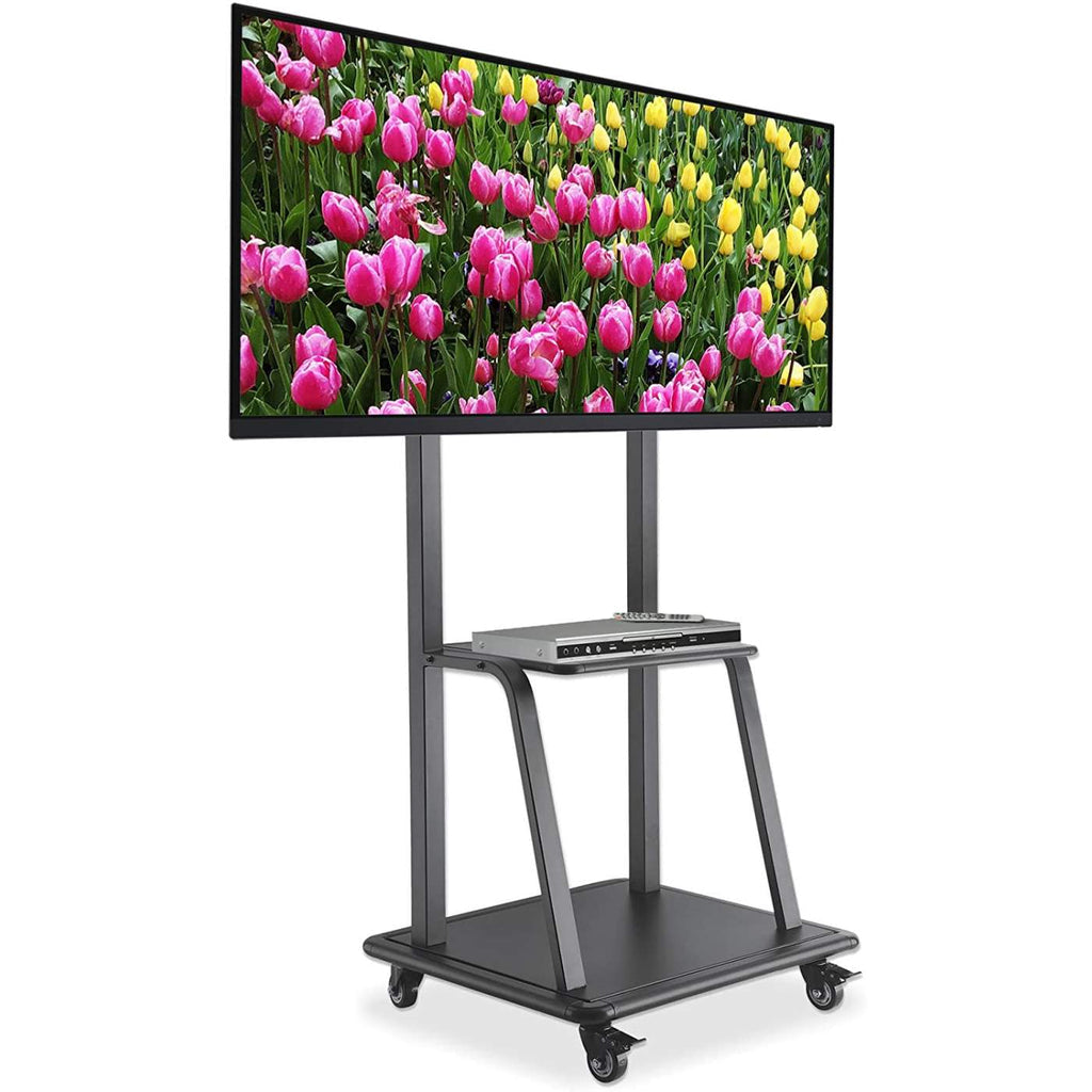 Manhattan Trolley Mount Stand for TV & Monitors, For screens 37" to 100", VESA compatibility: all between 200x200 to 800x600mm - check the dimensions of the four mounting holes on back of screen to ensure it fits, Max 150kg, Black, LFD, Stand...