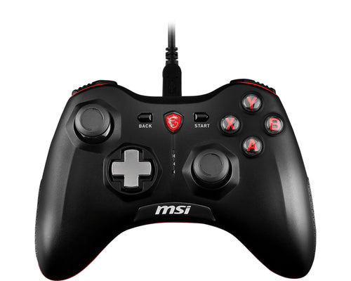 MSI FORCE GC20 Wired Pro Gaming Controller PC and Android 'PC and Android ready, adjustable D-Pad cover, Dual vibration motors, Ergonomic design, detachable cables'