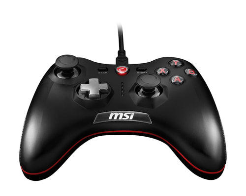 MSI FORCE GC20 Wired Pro Gaming Controller PC and Android 'PC and Android ready, adjustable D-Pad cover, Dual vibration motors, Ergonomic design, detachable cables'