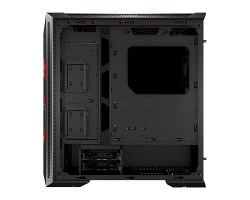 MSI MPG GUNGNIR 100D Mid Tower Gaming Computer Case 'Black Dragon Edition, 1x 120mm Fan, Tempered Glass Panel, E-ATX, ATX, mATX, mini-ITX'