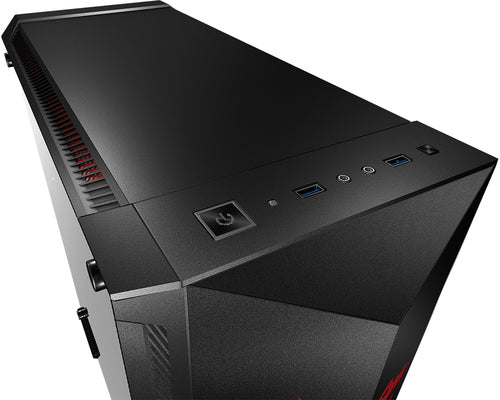 MSI MPG GUNGNIR 100D Mid Tower Gaming Computer Case 'Black Dragon Edition, 1x 120mm Fan, Tempered Glass Panel, E-ATX, ATX, mATX, mini-ITX'