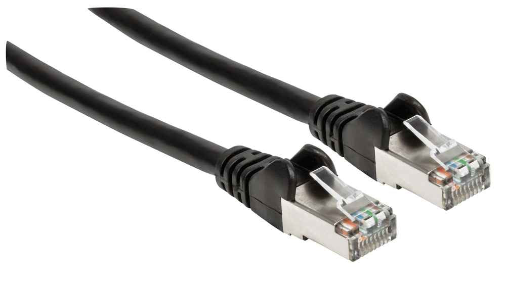 Intellinet 313834 networking cable Black 0.3 m Cat6a S/FTP (S-STP)