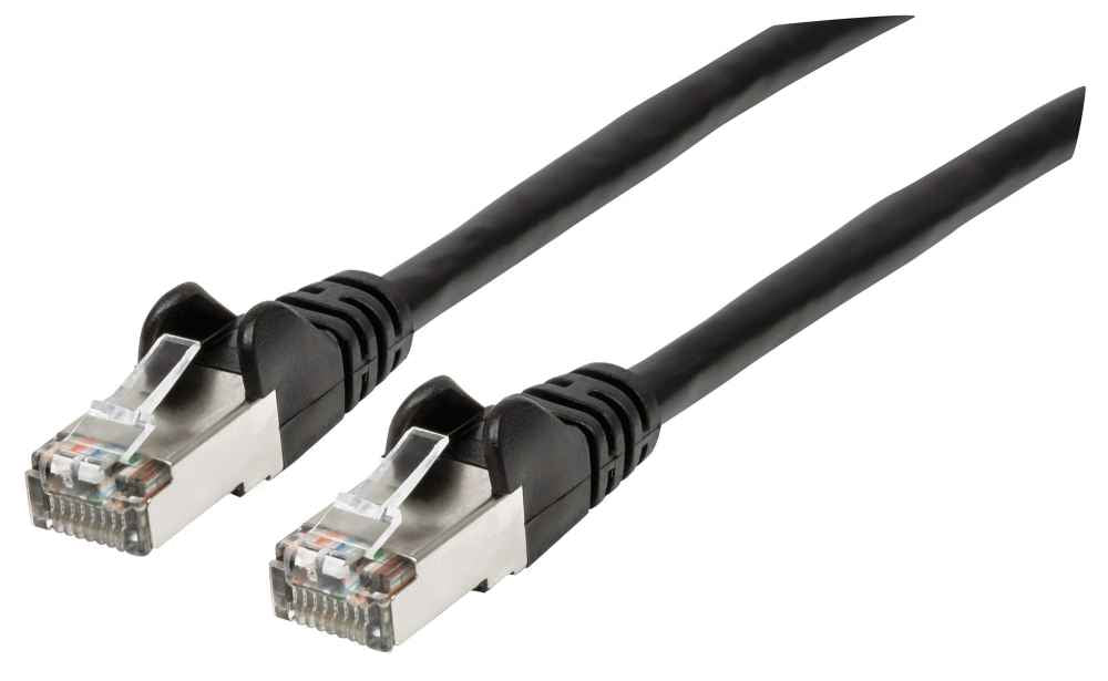 Intellinet 313834 networking cable Black 0.3 m Cat6a S/FTP (S-STP)