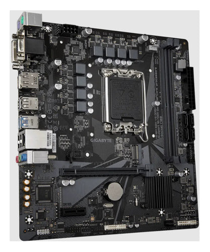 GIGABYTE H610M S2H V2 DDR4 Motherboard - Supports Intel Core 14th CPUs, 6+1+1 Hybrid Phases Digital VRM, up to 3200MHz DDR4 (OC), 1xPCIe 3.0 M.2, GbE LAN, USB 3.2 Gen 1