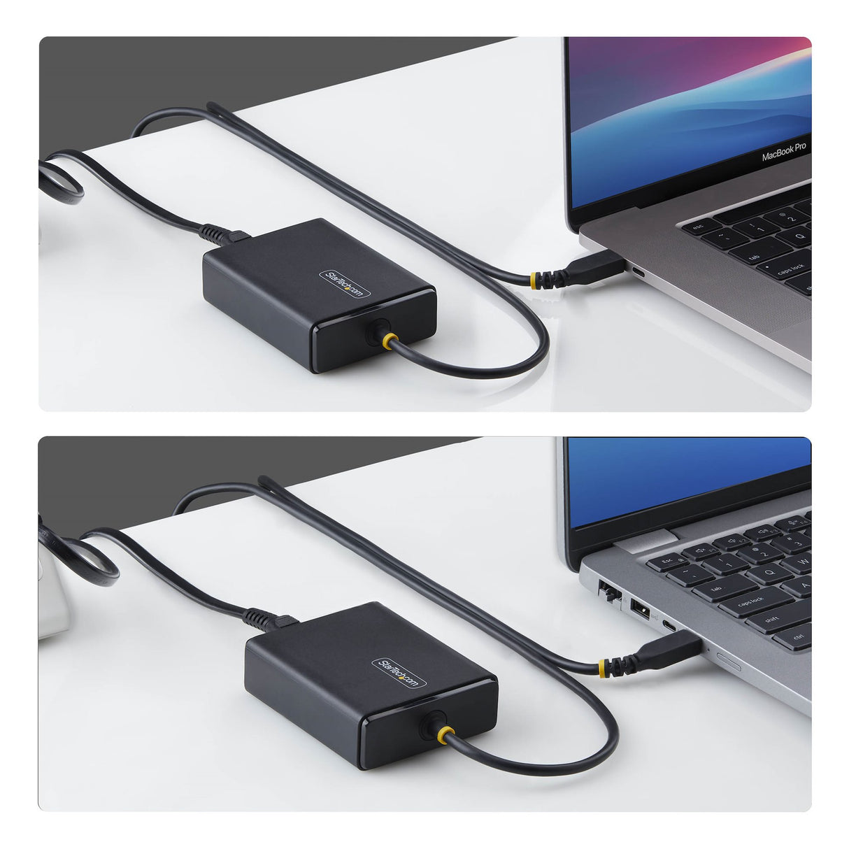 StarTech.com 100W USB-C Laptop Charger with 5ft (1.5m) Tethered USB-C Cable, Power Adapter Brick for Dell, HP ProBook, MacBook Pro, Microsoft Surface Pro