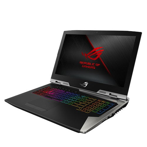 ASUS ROG G703GX-XS71 Intel® Core™ i7 i7-8750H Laptop 43.9 cm (17.3") Full HD 16 GB DDR4-SDRAM 1.51 TB Hybrid-HDD+SSD NVIDIA® GeForce RTX™ 2080 Wi-Fi 5 (802.11ac) Windows 10 Pro Black, Orange