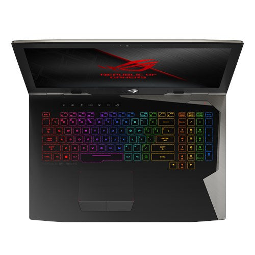 ASUS ROG G703GX-XS71 Intel® Core™ i7 i7-8750H Laptop 43.9 cm (17.3") Full HD 16 GB DDR4-SDRAM 1.51 TB Hybrid-HDD+SSD NVIDIA® GeForce RTX™ 2080 Wi-Fi 5 (802.11ac) Windows 10 Pro Black, Orange