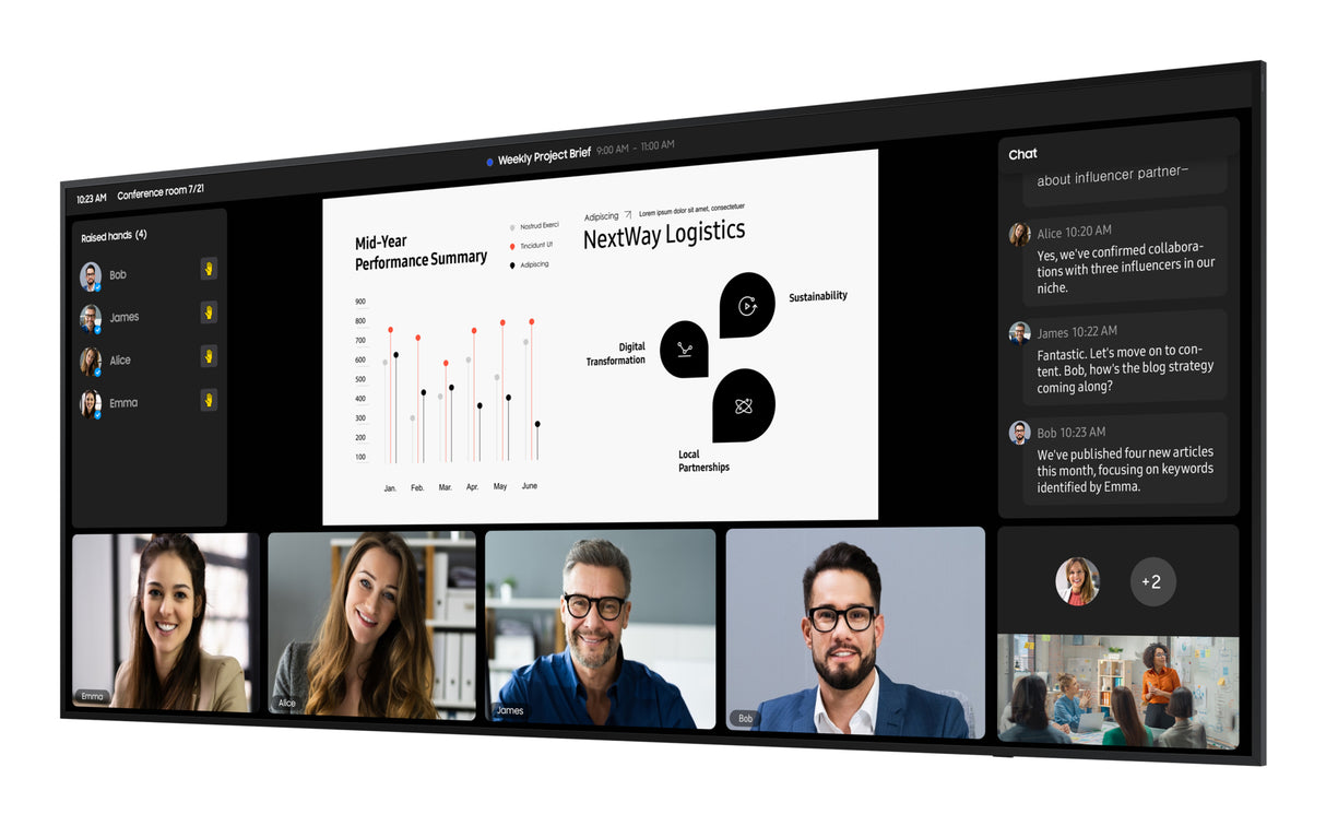 Samsung QP105DX-5K Digital signage flat panel 2.67 m (105") LCD Wi-Fi 500 cd/m² 5K Ultra HD Black Tizen 8.0 24/7