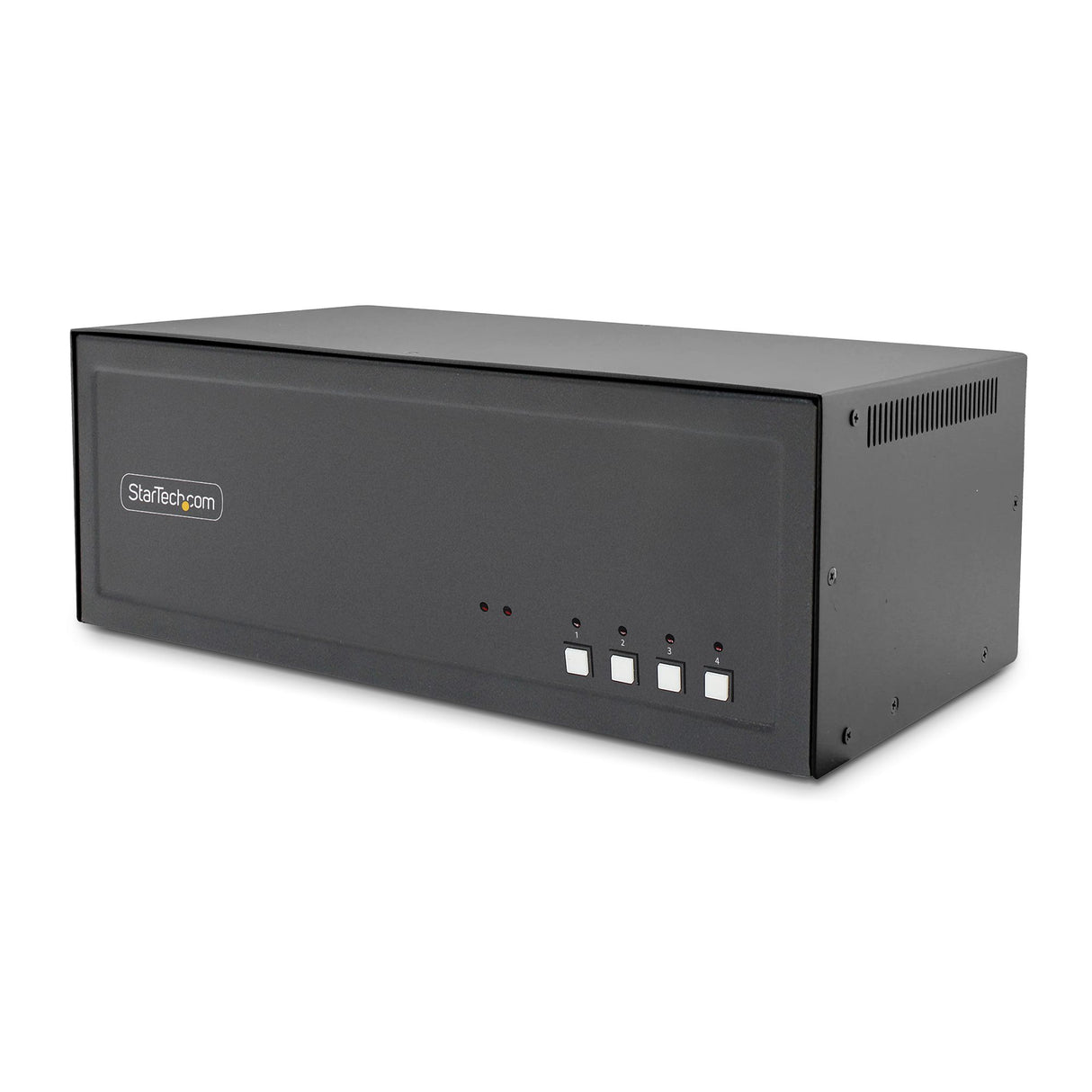 StarTech.com Secure 4-Port Quad-Monitor KVM Switch, DisplayPort, 4K 60Hz, NIAP 4.0 Desktop KVM, CAC, Metal Housing, Made in the USA