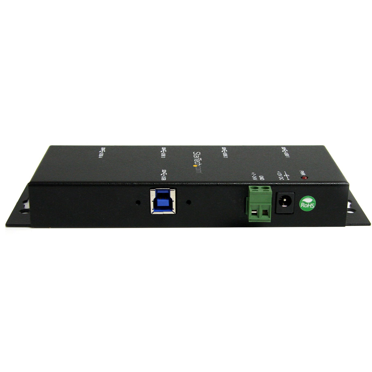 StarTech.com 4-Port USB 3.0 Hub - 5Gbps - Metal Industrial USB-A Hub - Wall or Desk Mountable USB Data Hub - TAA Compliant USB Expander Hub