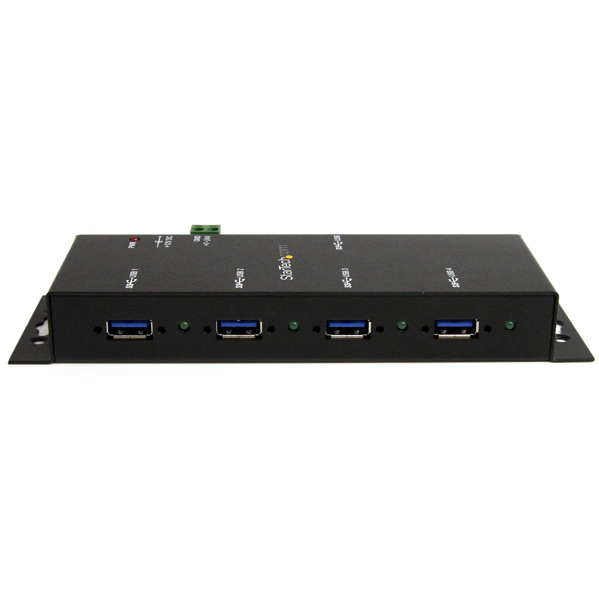 StarTech.com 4-Port USB 3.0 Hub - 5Gbps - Metal Industrial USB-A Hub - Wall or Desk Mountable USB Data Hub - TAA Compliant USB Expander Hub