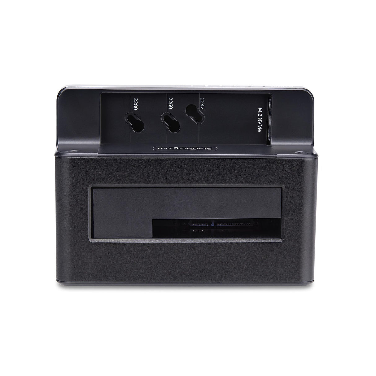 StarTech.com M.2 NVMe to 2.5/3.5" SATA Drive Duplicator, Dual Bay Standalone SSD Cloner/Drive Dock, Bidirectional NVMe to SATA / SATA to NVMe, Up to 27GBpm, TAA