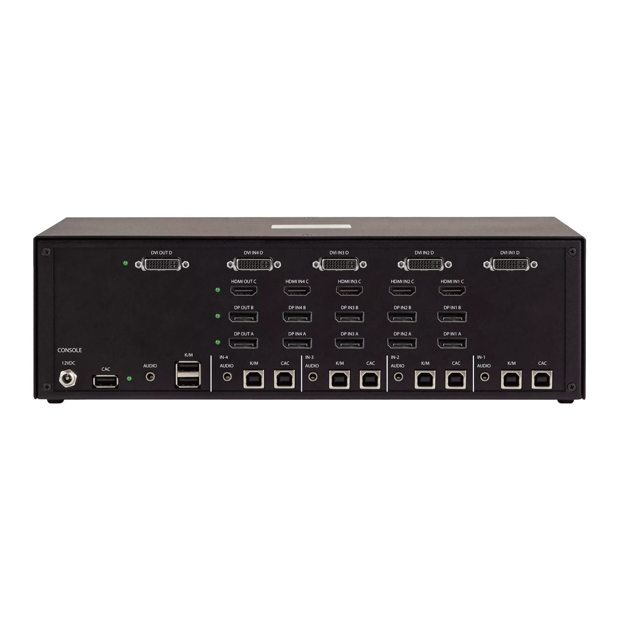 StarTech.com Secure 4-Port Quad-Monitor KVM Switch, HDMI / DisplayPort / DVI, NIAP 4.0 Desktop KVM, Metal Housing, CAC Port, Made in the USA