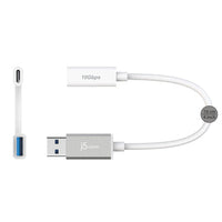 j5create JUCX35 USB cable 0.1 m USB C USB A 10 Gbit/s White