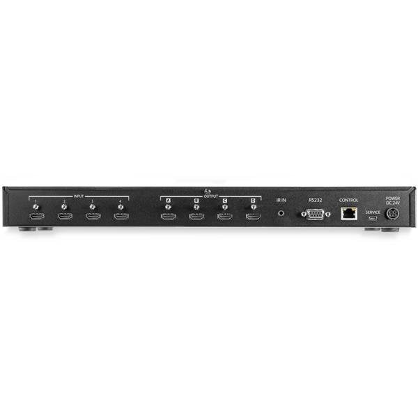 StarTech.com 4x4 HDMI Matrix Switch with Audio and Ethernet Control - 4K 60Hz - TAA