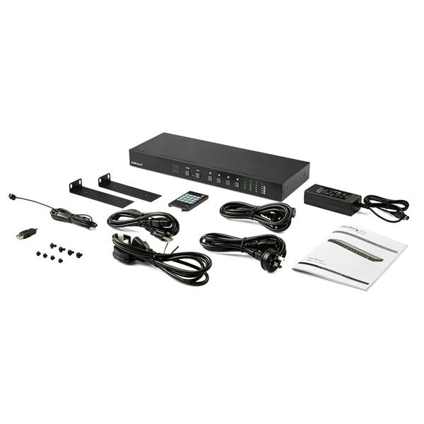 StarTech.com 4x4 HDMI Matrix Switch with Audio and Ethernet Control - 4K 60Hz - TAA