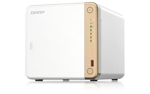 QNAP TS-462-4G NAS Tower Intel® Celeron® N4505 4 GB DDR4 0 TB QNAP QTS White