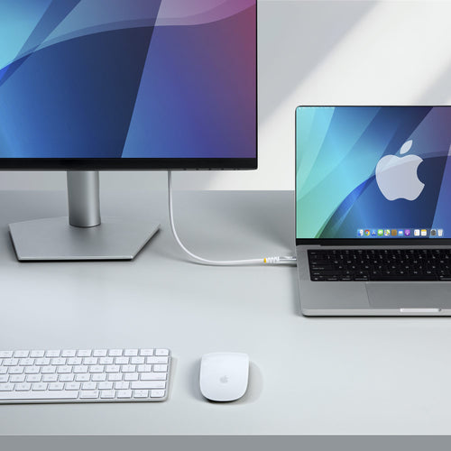 StarTech.com 1.5m (5ft) USB4 Cable, 80Gbps, USB-IF Certified USB-C Cable, 240W PD, 8K 120Hz/4K 240Hz DP2.1 DP80, TPE Jacket, Thunderbolt 4 Compatible - White USB-C Cord