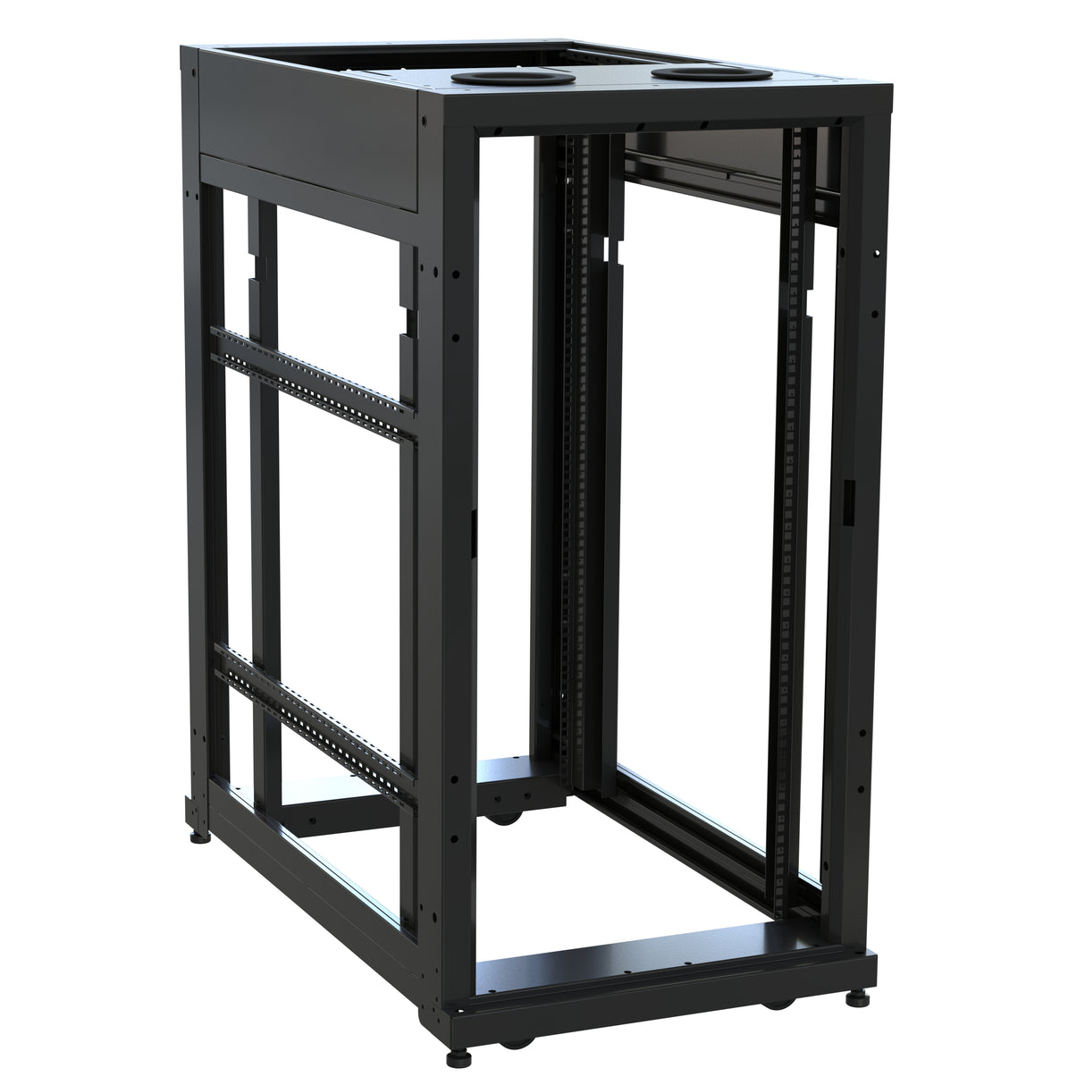Middle Atlantic 24 RU SNE Series Rack Frame, 42 Inches Deep, 24 Inches Wide with Cage Nut Rackrail