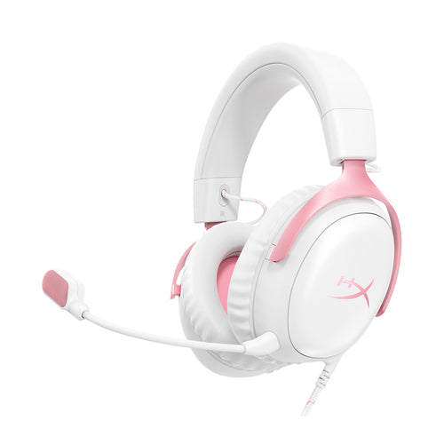 HyperX Cloud III - Gaming Headset (White/Pink)