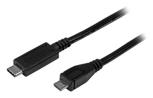 StarTech.com 3ft (1m) USB-C to Micro USB-B Cable, Data Cord, USB 2.0, USB C to Micro-B Data Transfer Cable