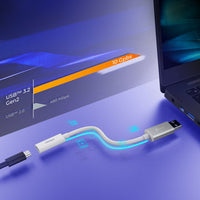 j5create JUCX35 USB cable 0.1 m USB C USB A 10 Gbit/s White
