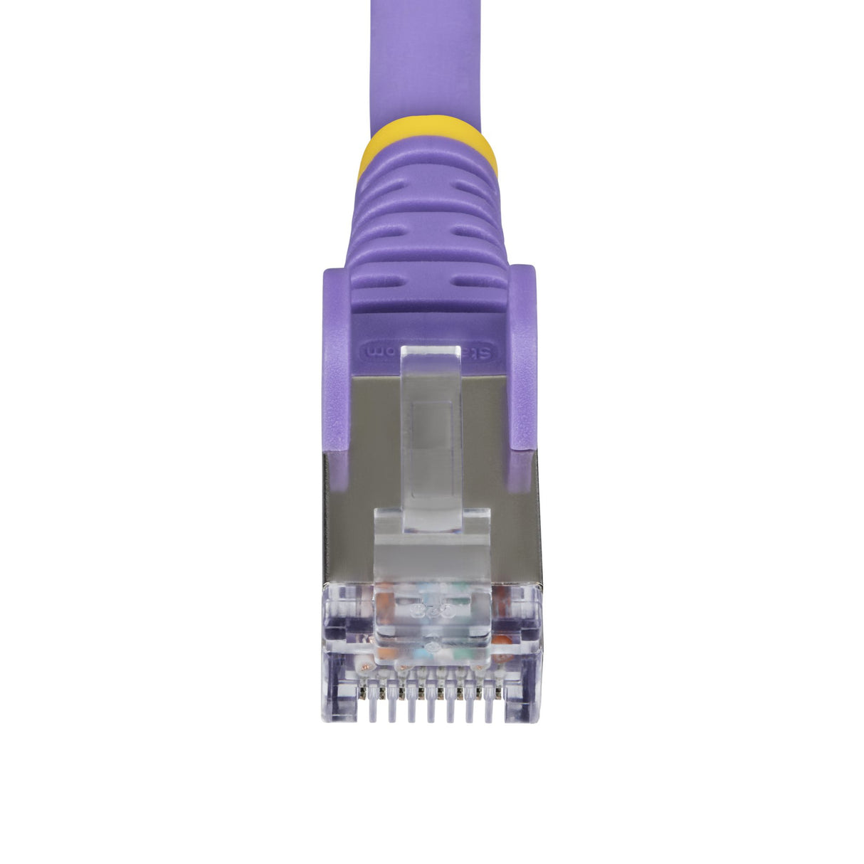 StarTech.com 25ft Purple CAT6a Ethernet Cable, Snagless RJ45, 10GbE, 100W PoE++, S/FTP, LSZH, 27AWG Pure Bare Copper Wire, 500MHz, Shielded Network Patch Cord w/Strain Reliefs, Individually Tested/ETL Verified