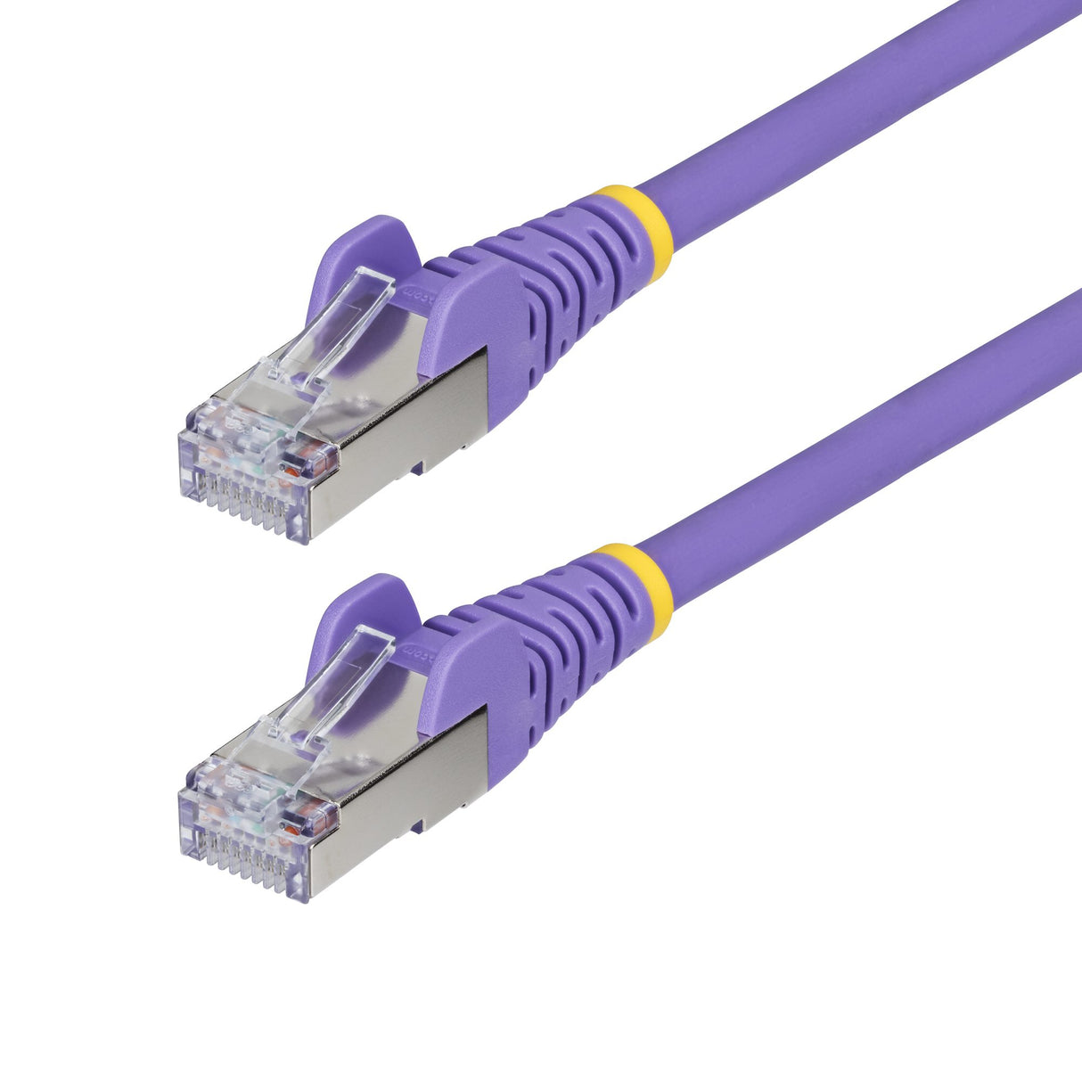 StarTech.com 3ft Purple CAT6a Ethernet Cable, Snagless RJ45, 10GbE, 100W PoE++, S/FTP, LSZH, 27AWG Pure Bare Copper Wire, 500MHz, Shielded Network Patch Cord w/Strain Reliefs, Individually Tested/ETL Verified
