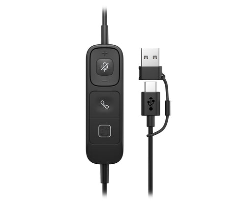 HP Poly Mission 615 Monaural USB Wired Headset TAA