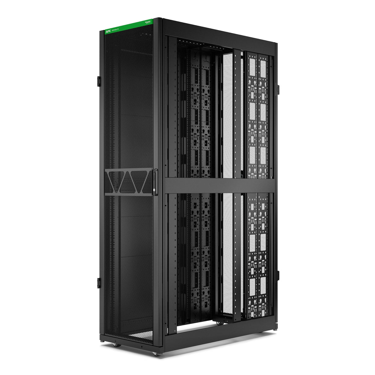 APC NetShelter SX Server Rack Gen 2, 45U, 2124H x 600W x 1200D mm, with Sides, Black