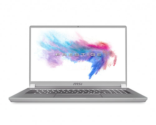 MSI Prestige P75 9SG-1095CA Creator Intel® Core™ i9 i9-9880H Laptop 43.9 cm (17.3") 4K Ultra HD 64 GB DDR4-SDRAM 2 TB SSD NVIDIA® GeForce RTX™ 2080 Max-Q Wi-Fi 5 (802.11ac) Windows 10 Pro Grey