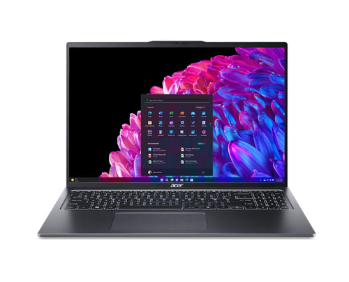 Acer Swift SFG16-72T-57PH Intel Core Ultra 5 125H Laptop 39.6 cm (15.6") Touchscreen WUXGA 16 GB LPDDR5x-SDRAM 512 GB SSD Wi-Fi 6E (802.11ax) Windows 11 Home Grey