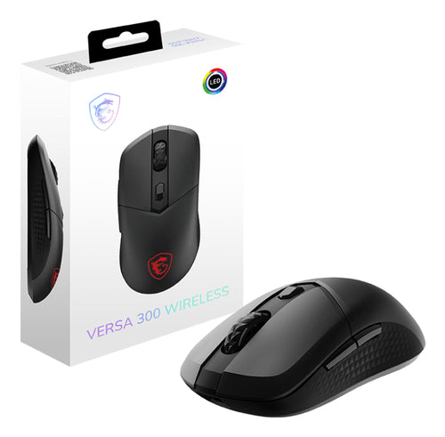 MSI VERSA 300 WIRELESS mouse Gaming Right-hand RF Wireless + Bluetooth + USB Type-C Optical 8000 DPI