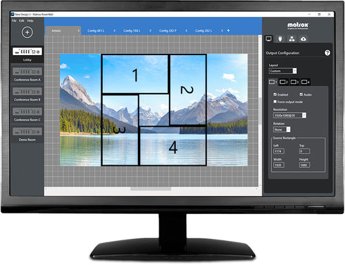 Matrox QuadHead2Go Q185 Multi-Monitor-Controller Card / Q2G-DP4K-C