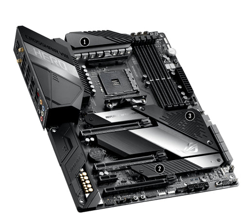 ASUS ROG Crosshair VIII Hero AMD X570 Socket AM4 ATX