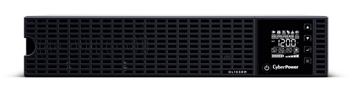 CyberPower Online S Series OL1K5RM uninterruptible power supply (UPS) Double-conversion (Online) 1.5 kVA 1200 W 8 AC outlet(s)