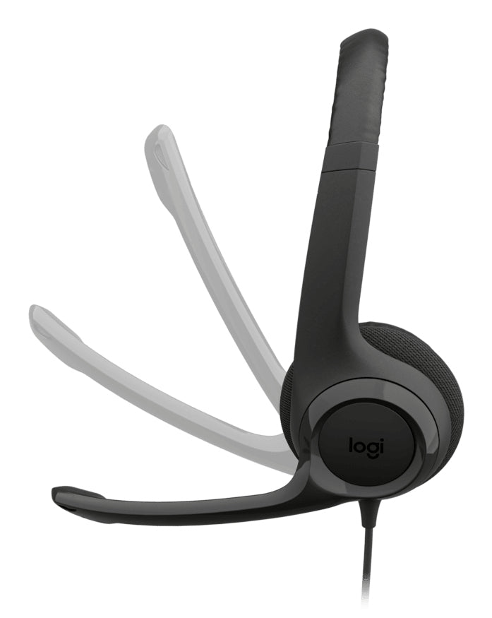 Logitech H390 USB Computer Headset, Negro, USB-C