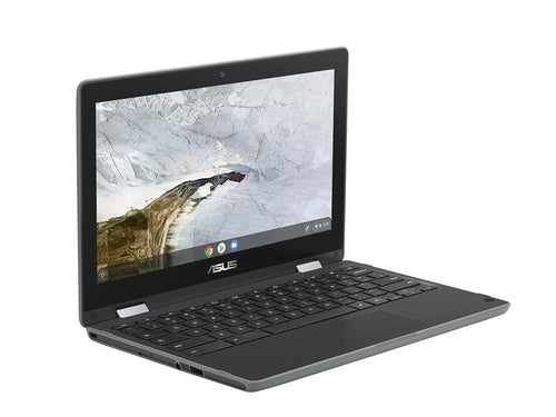 ASUS Chromebook Flip C214MA-Q1-CB laptop Intel® Celeron® N4000 29.5 cm (11.6") Touchscreen HD 4 GB 32 GB eMMC Wi-Fi 5 (802.11ac) ChromeOS Grey