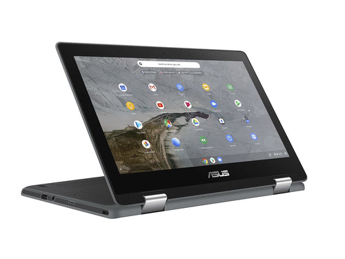 ASUS Chromebook Flip C214MA-Q1-CB laptop Intel® Celeron® N4000 29.5 cm (11.6") Touchscreen HD 4 GB 32 GB eMMC Wi-Fi 5 (802.11ac) ChromeOS Grey