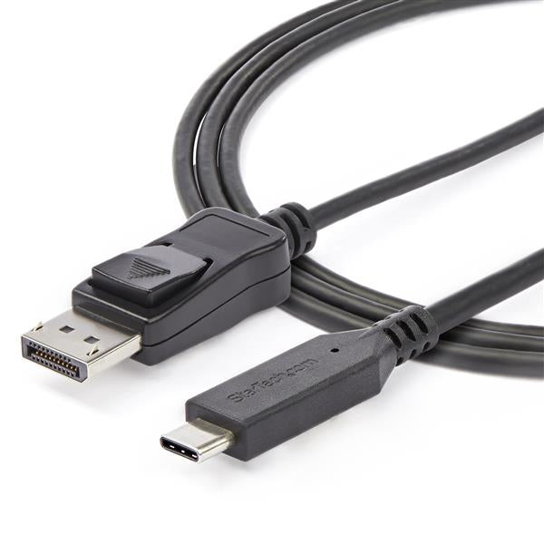 StarTech.com 6ft (1.8m) USB C to DisplayPort 1.4 Cable - 4K/5K/8K USB Type-C to DP 1.4 Alt Mode Video Adapter Converter - HBR3/HDR/DSC - 8K 60Hz DP Monitor Cable for USB-C/Thunderbolt