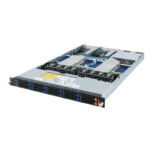 GIGABYTE R182-Z91 server barebone Socket SP3 Rack (1U) Black, Grey